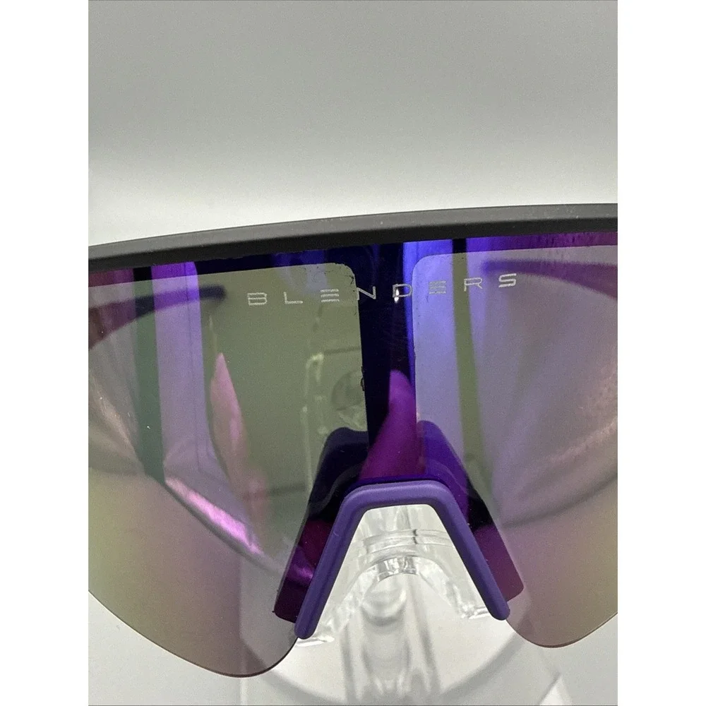 Blenders Eclipse X2 Violet Victory Authentic Polarized Shield Sunglasses Black